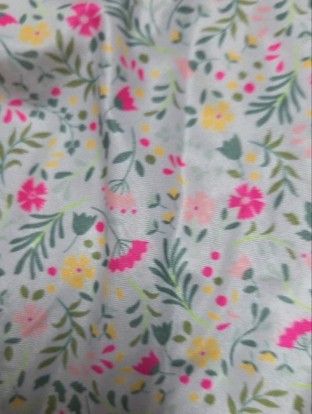 wonder nation White Floral One-Piece Swimsuit with Pink & Yellow Blossoms